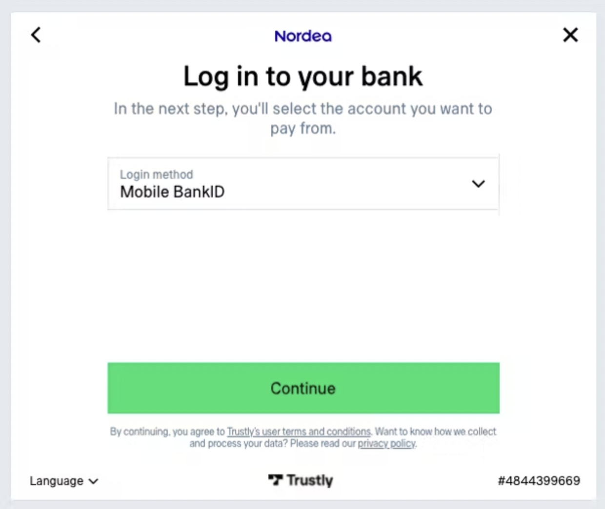 STEP2 - Log in in your bank